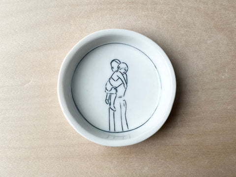 Mother & Child Teeny Round Dish
