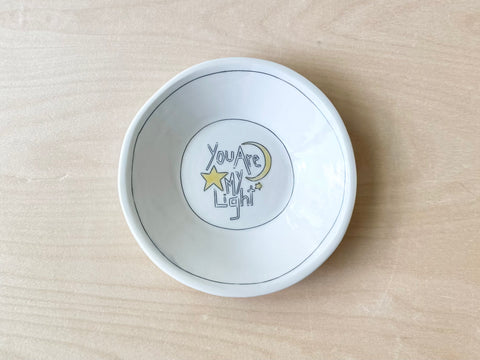 "You are my light (moon & stars)" small pasta bowl