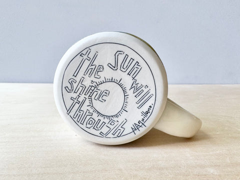 "Be the glue, the sun will shine thru" small mug (12 oz)