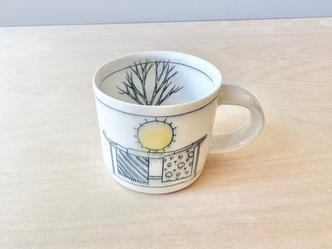 Clothesline & sunshine small mug (12 oz)