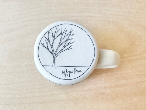 Powerlines & sunshine w/bird small mug (12 oz)