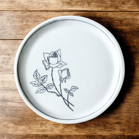 Rose Lunch Plate